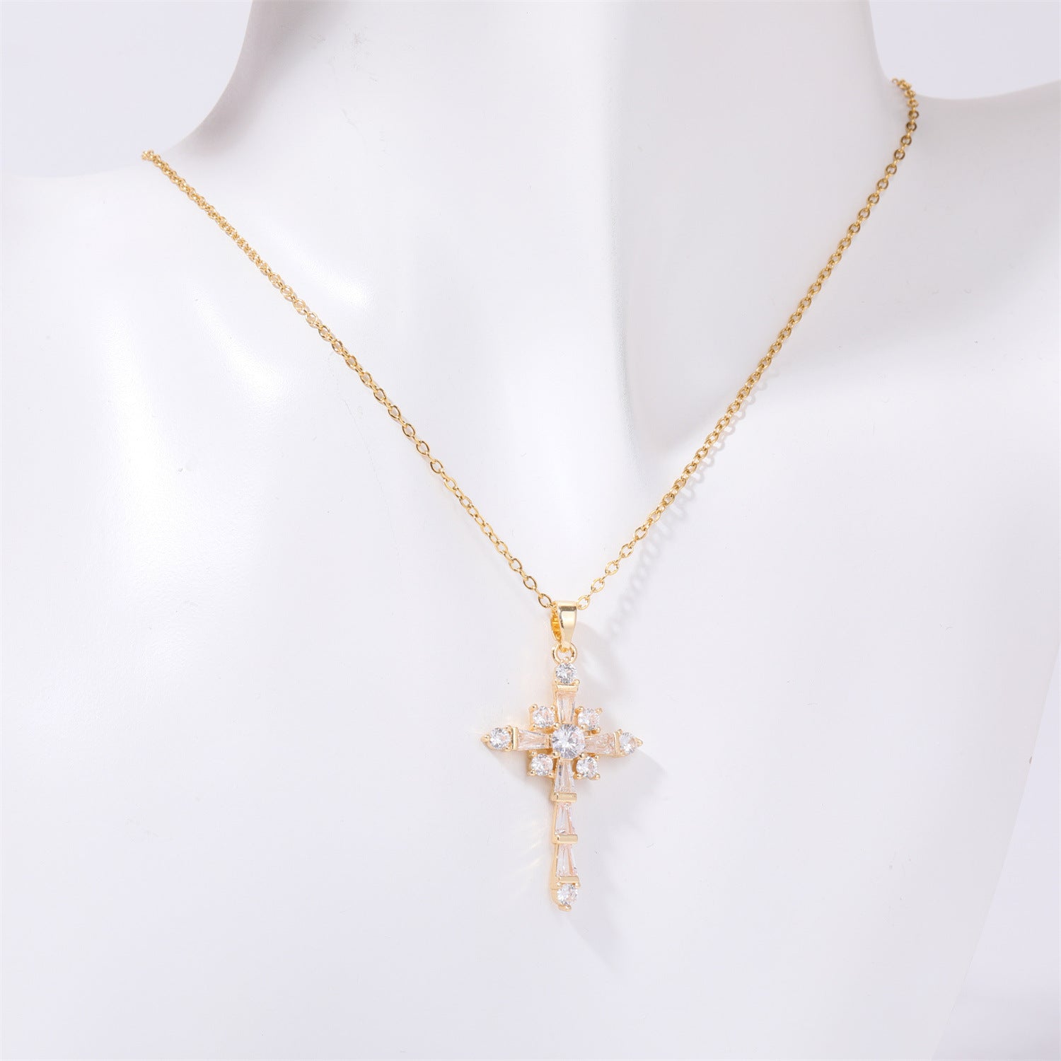 Wholesale  cross pendant cross frame chain jewelry