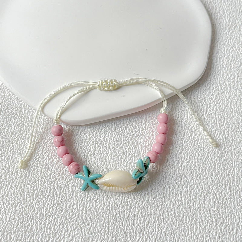 Wholesale  Ocean Breeze Starfish Shell Bracelet