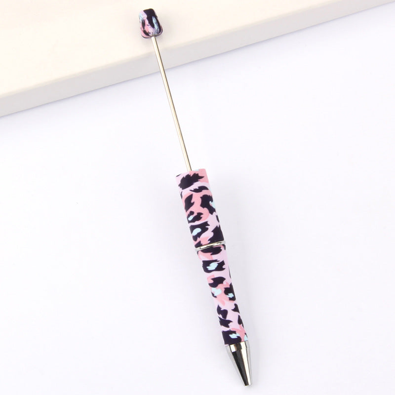 Wholesale Beadable Pens Leopard Print Floral Cow Independence Day Print DIY Beaded Pens ACC-PN-JinBN015