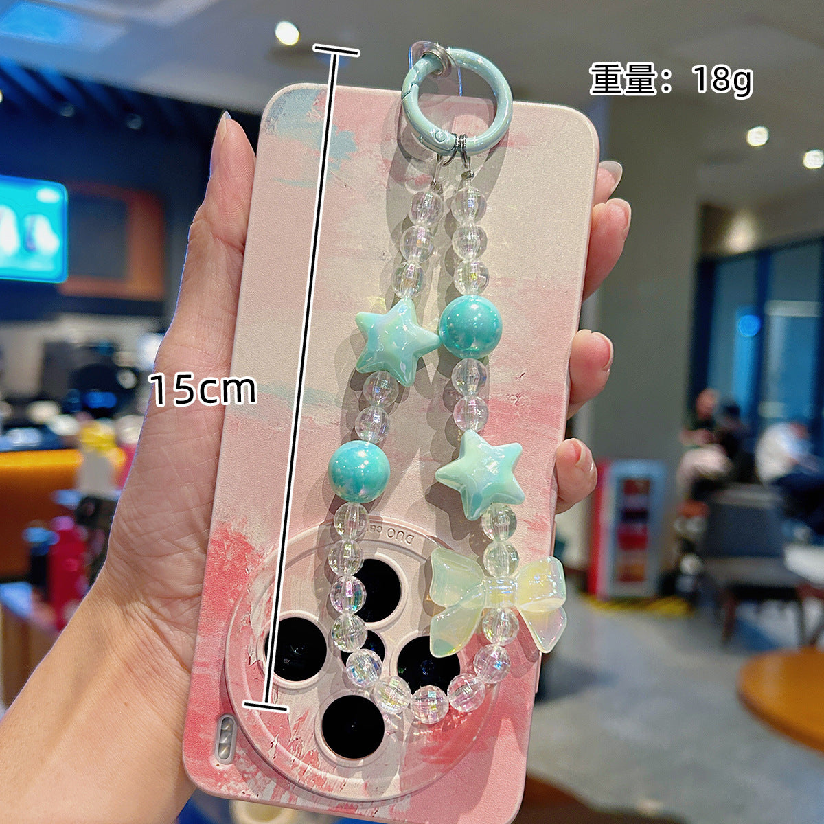 Wholesale  Luxury Beaded  Bow Phone Charm