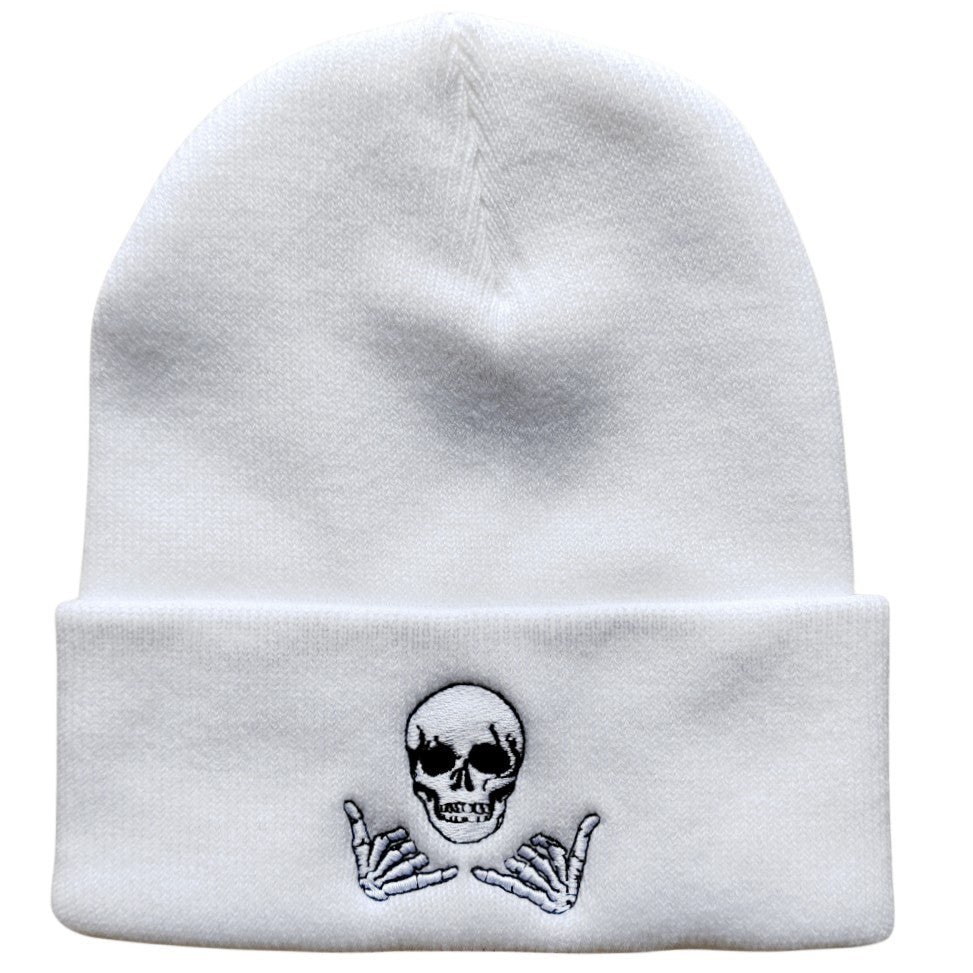 Wholesale  horror skull series embroidered knitted hat