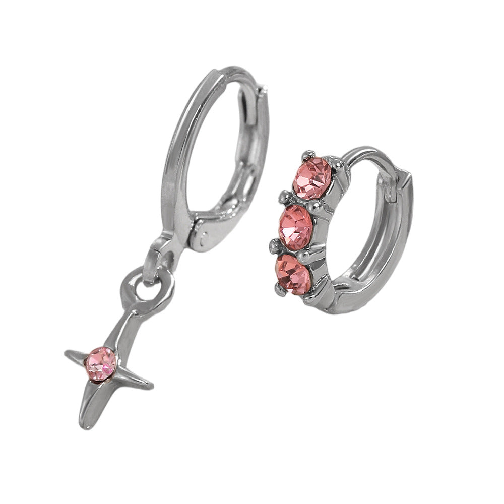 Wholesale Zinc Alloy Electroplated White Star Ear Cuff and Earring Set - Trendy Jewelry Accessory