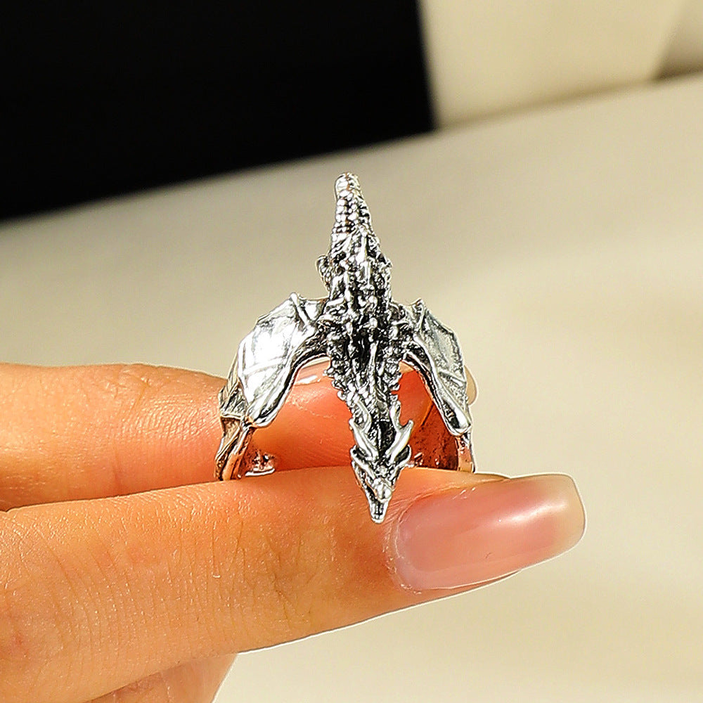 Wholesale Dragon Retro Style Ring Vintage Alloy Unisex Fashion Accessory