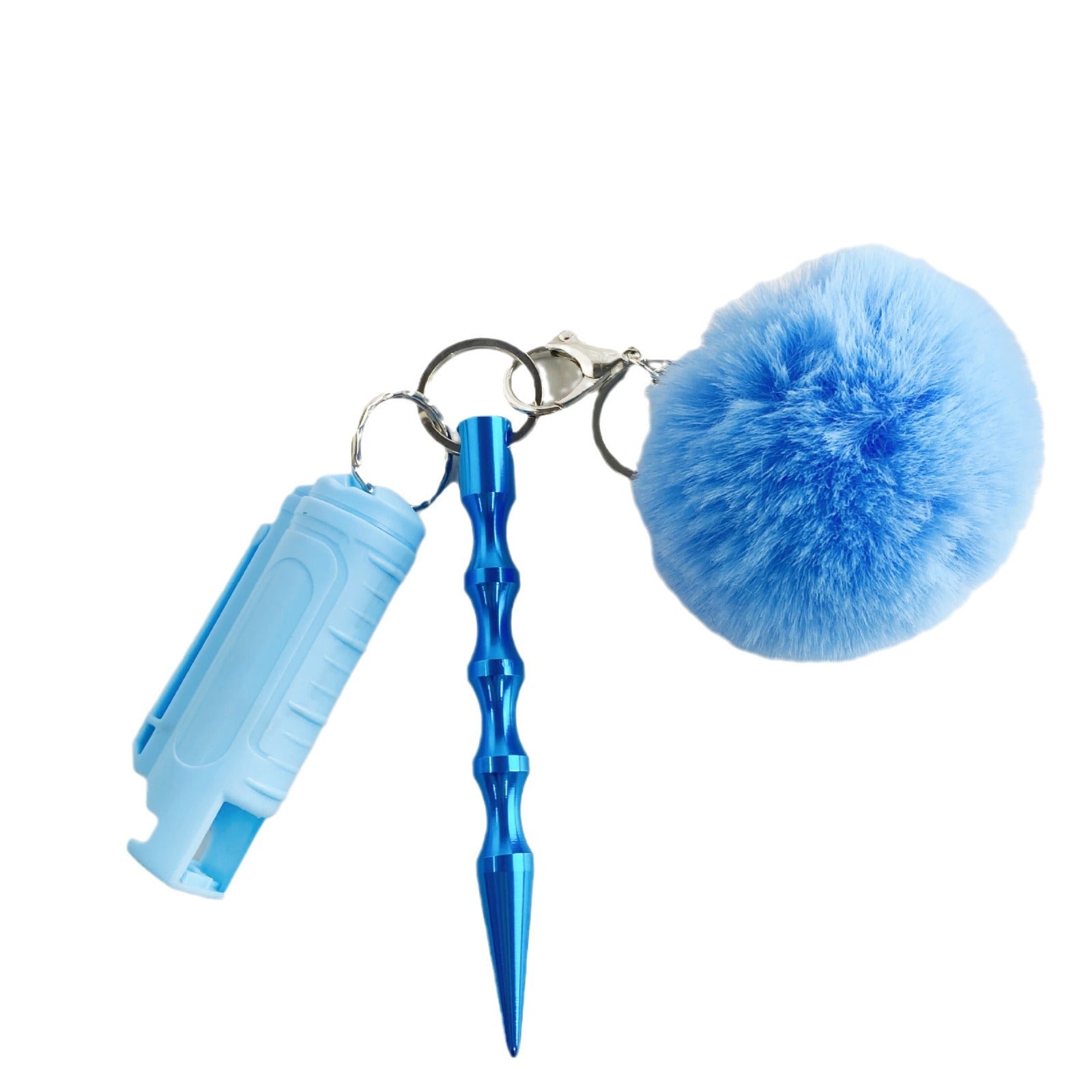 Wholesale Hair Ball Bottle Metal Keychains Set ACC-KC-ZhiYa040