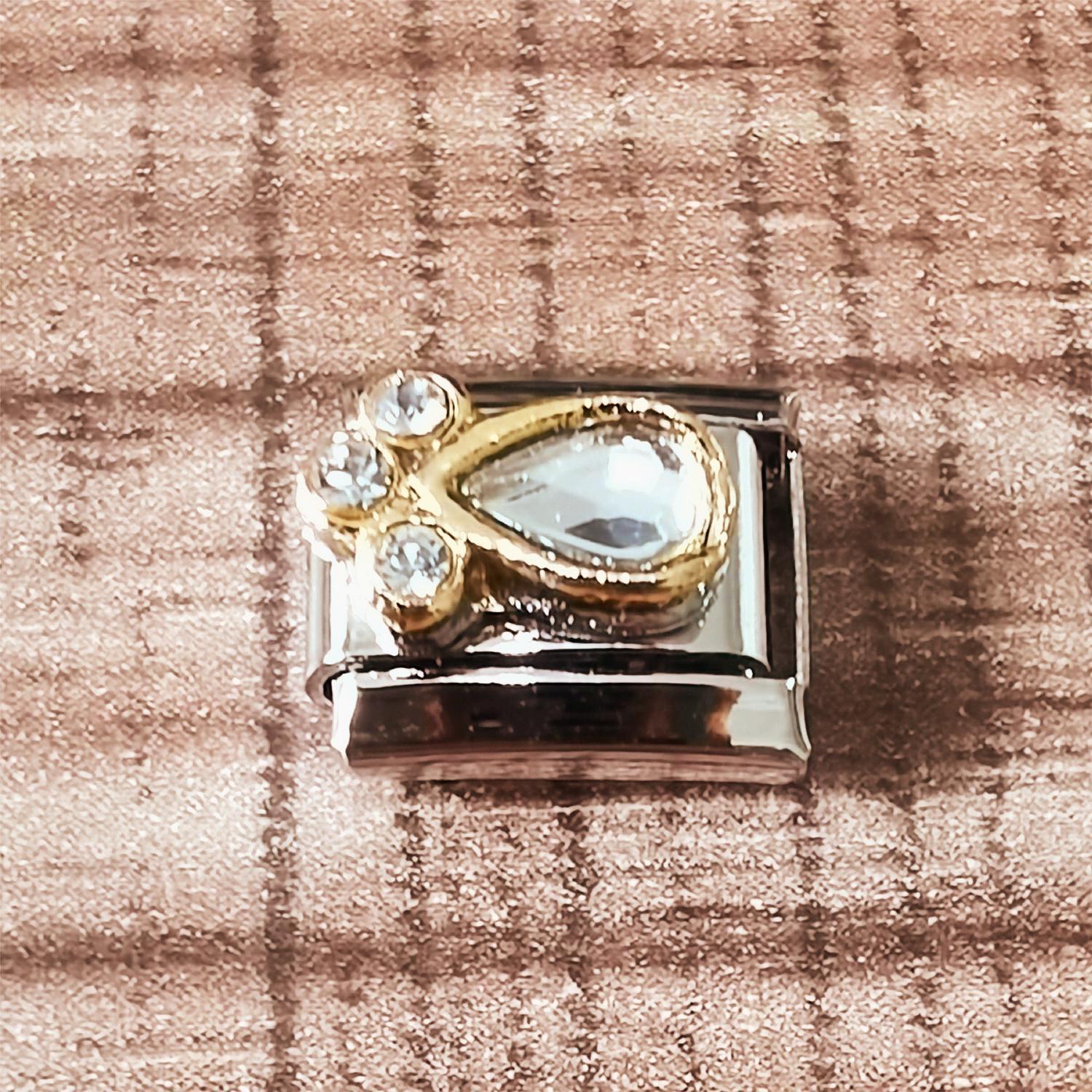 Wholesale Italian Charm Bracelet 9mm DIY Spliced Removable Stainless Steel Gem Composable Bracelet ACC-BT-XY028