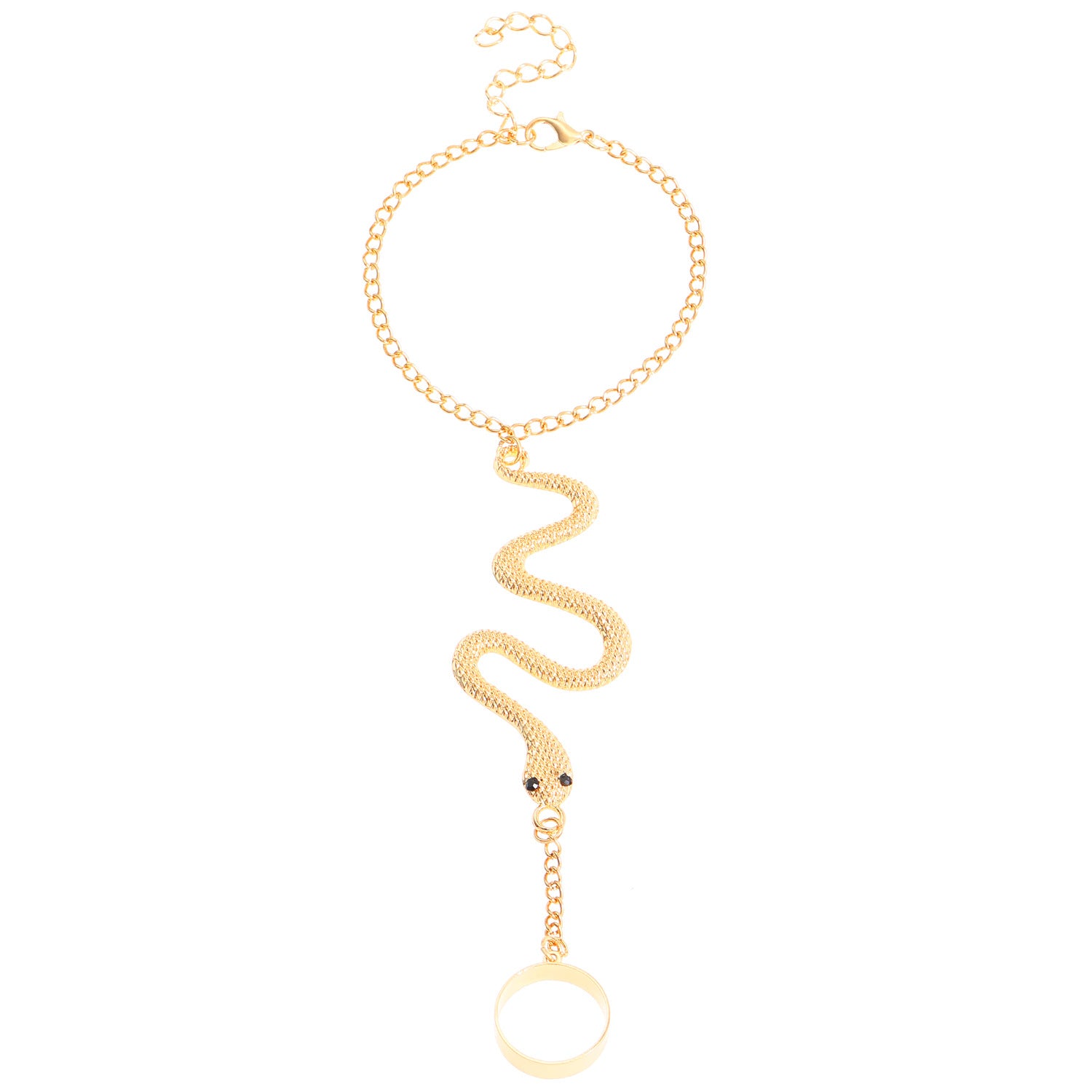 Wholesale  Snake  Ring Bracelet Set Women Alloy Electroplating Boutique Jewelry Accessory