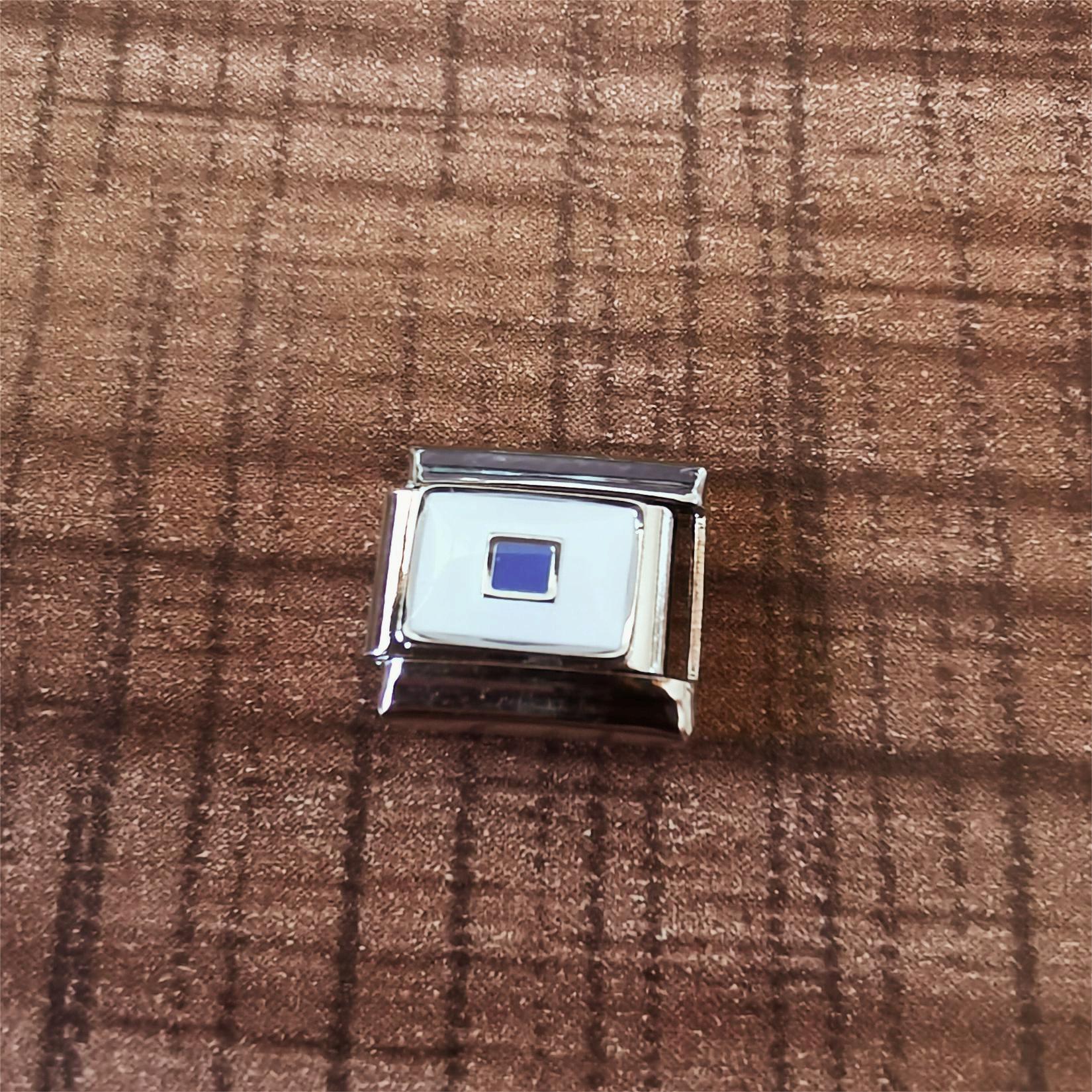 Wholesale 2pcs Italian Charm Bracelet 9mm DIY Splicing Removable Stainless Steel Flag Series Composable Bracelet ACC-BT-XY043