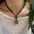 Wholesale Adjustable  Star Pendant Punk Alloy Silver Five-pointed Star Long Necklace