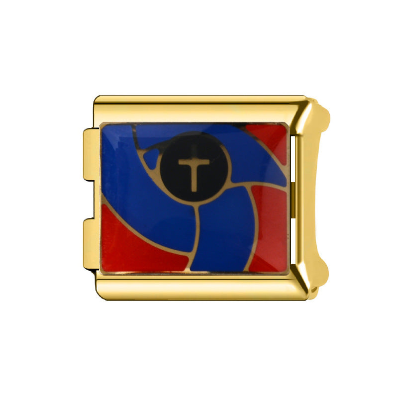 Wholesale Italian Charm Bracelet 9mm DIY Splicing Cartoon Cute Stainless Steel Composable Bracelet