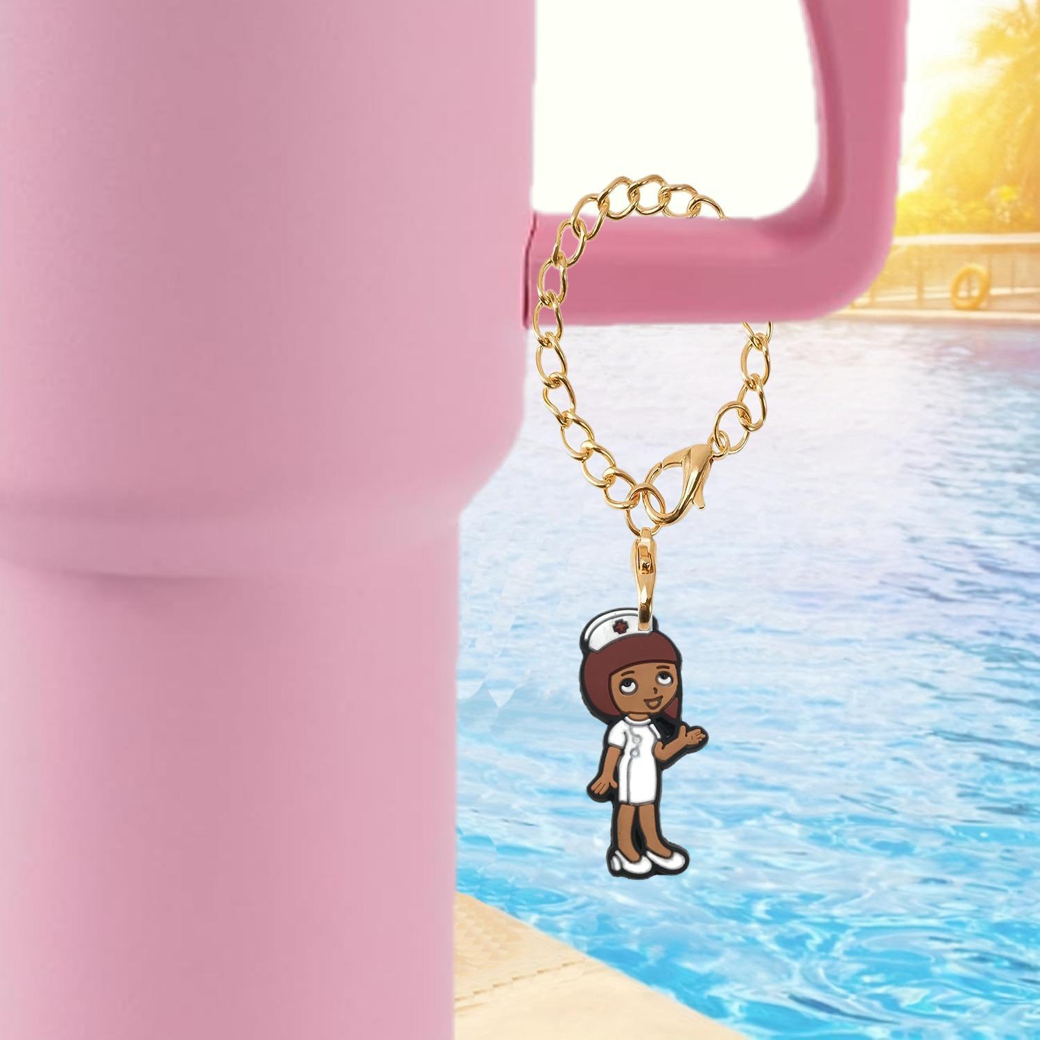 Wholesale Nurse Series Soft Rubber Hanging Chain Cup Accessories Chain ACC-CA-XieJi003