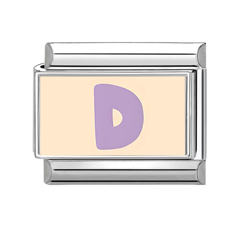 Wholesale 9mm Italian Charm Starter Bracelets DIY Letter Series Stainless Steel Composable Bracelet