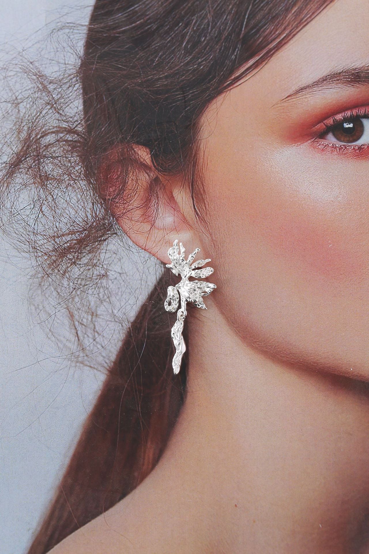 Wholesale flower earrings exaggerated earrings