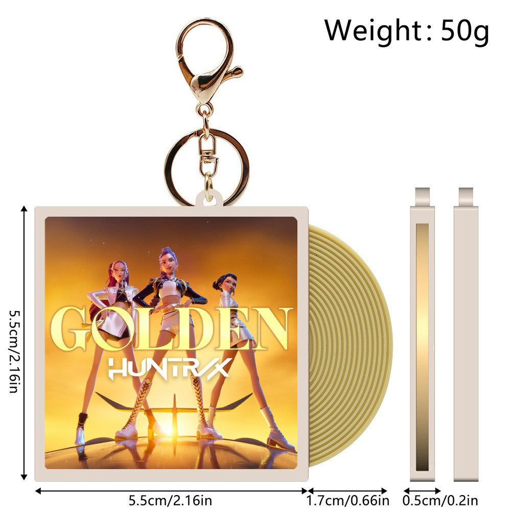 Wholesale KPOP CD vinyl record keychain ACCVIP