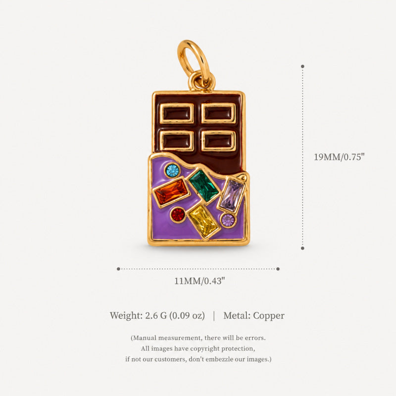 Wholesale Eco Friendly Copper Food Shaped Charms Stylish Fruit Vegetable Pendant For DIY Earrings Bag Charm Keychain Resale