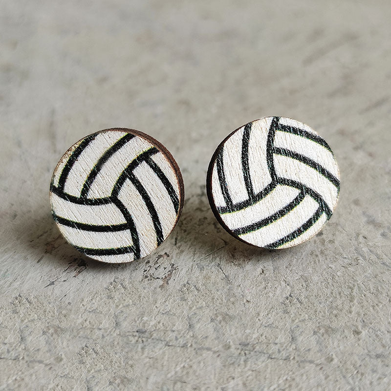 Wholesale Event sports jewelry heart-shaped Sports Baseball earrings