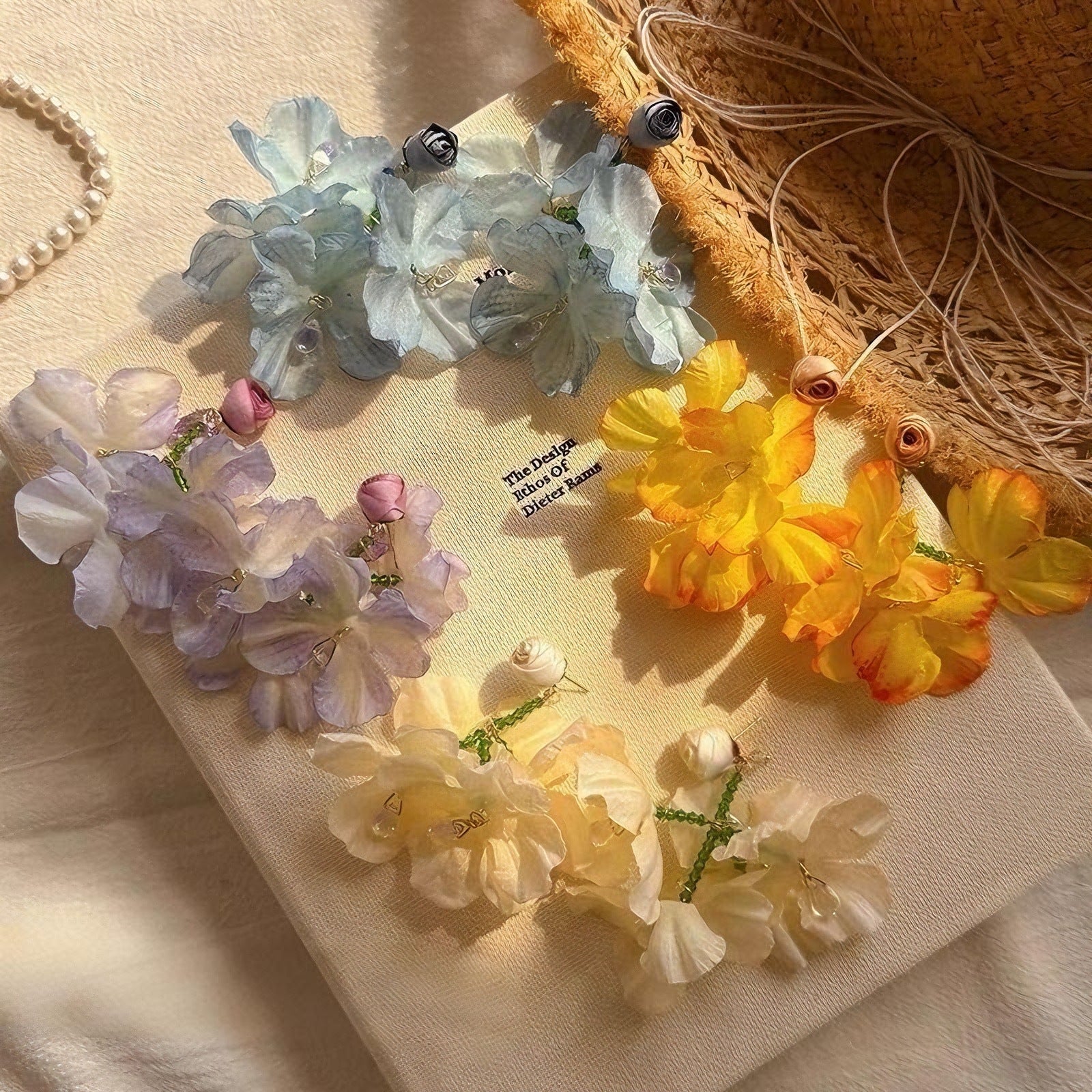 Wholesale  Colorful Flower Earrings