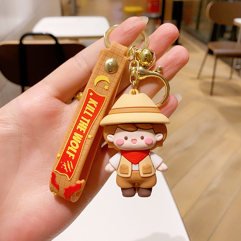 Wholesale Creative  Keychain Chain Cartoon Doll Bag Car Pendant
