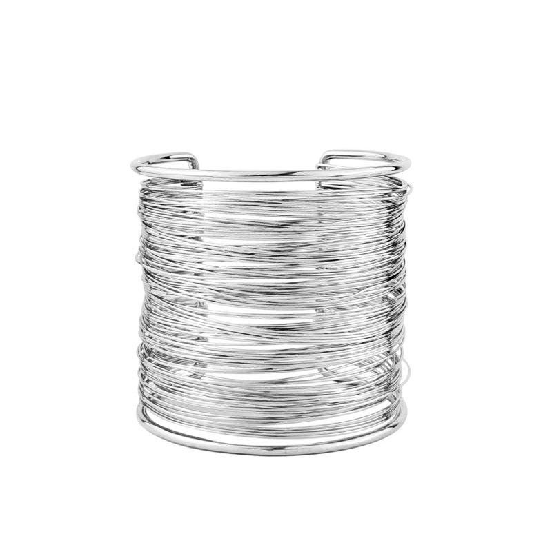 Wholesale  bracelet four-piece suit fashion exaggerated metal iron hollow bracelet