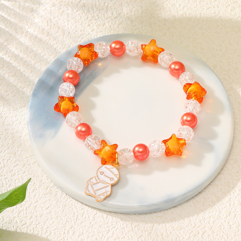 Wholesale  Handmade Beaded Bracelet Pumpkin Ghost Bracelet