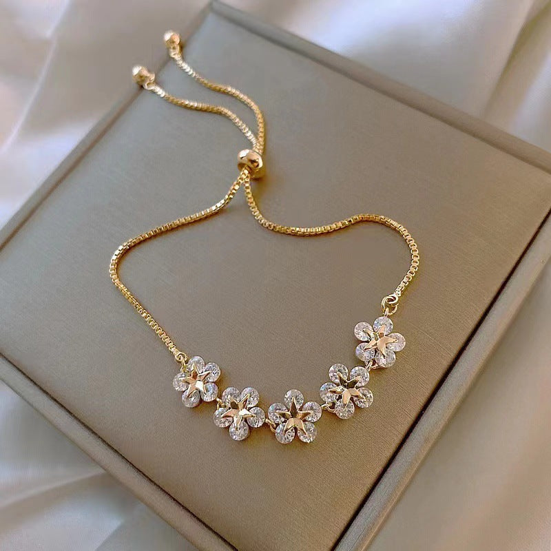 Wholesale Heart Wing Rhinestone Bracelet Women Fashion Jewelry Accessory Valentine Gift