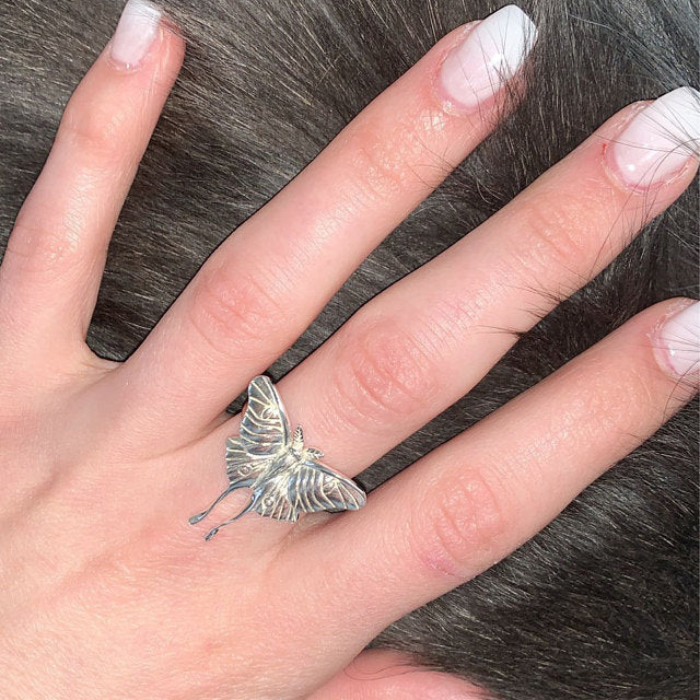 Wholesale Geometric alloy plating Vintage Butterfly Ring