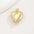 Wholesale copper inlaid zircon gold heart necklace pendant openable necklace