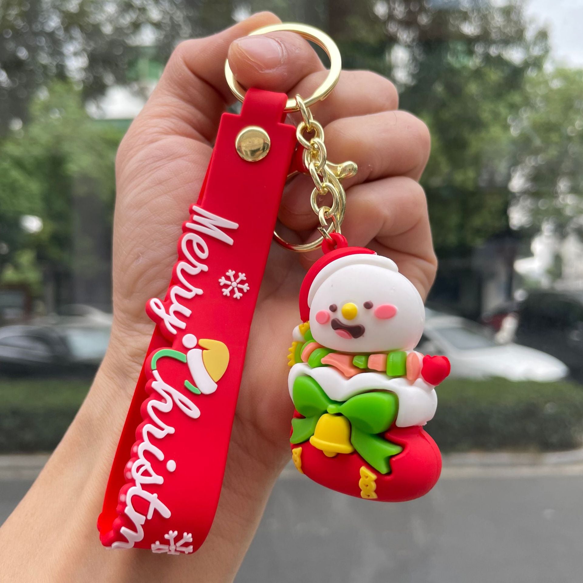 Wholesale  Christmas snowman Keychains