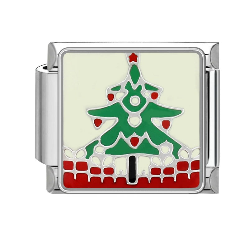 Wholesale Steel bottom Christmas retro bracelet accessories handmade DIY bracelet