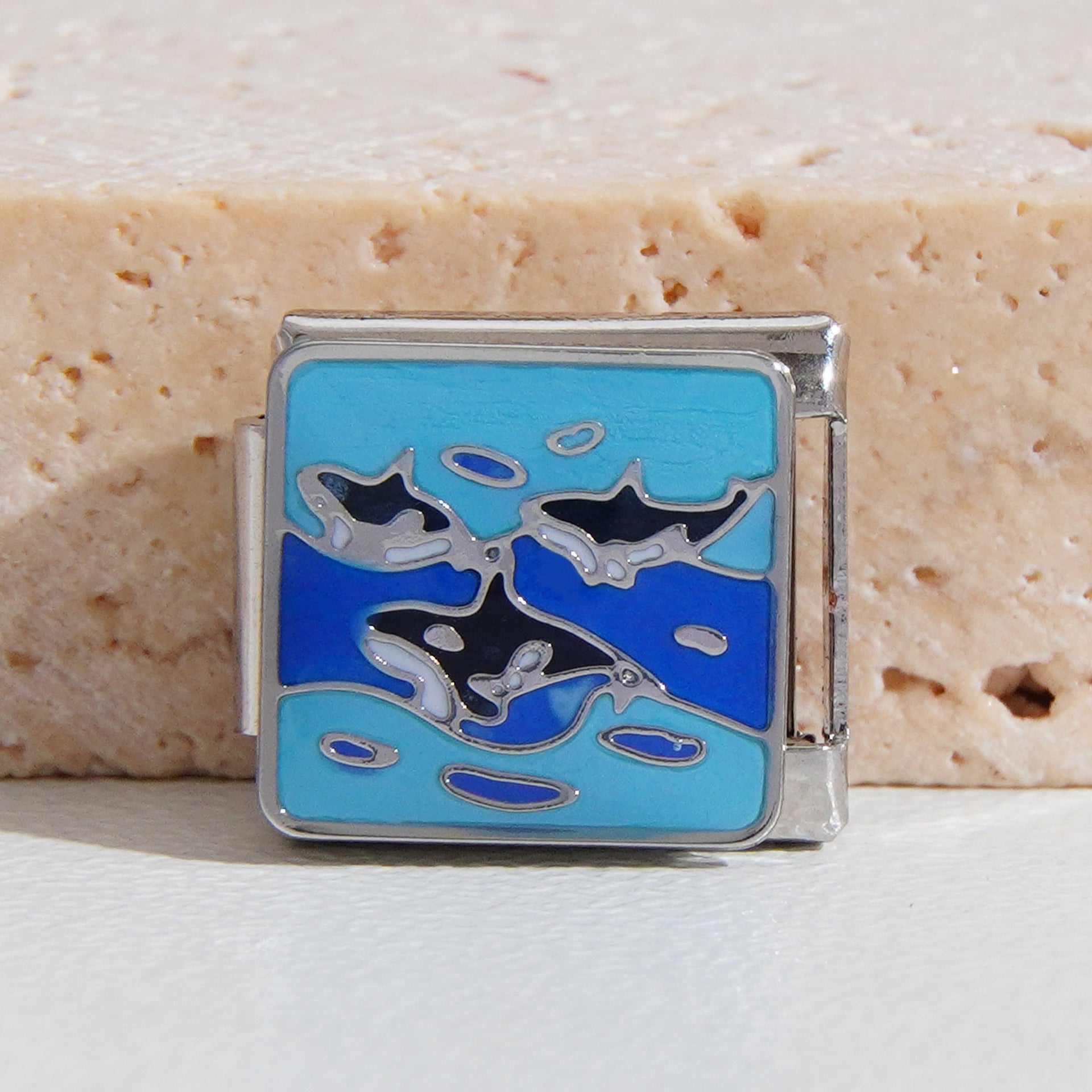 Wholesale Italian Charm Bracelet 9mm DIY Splicing Halloween Stainless Steel Composable Bracelet