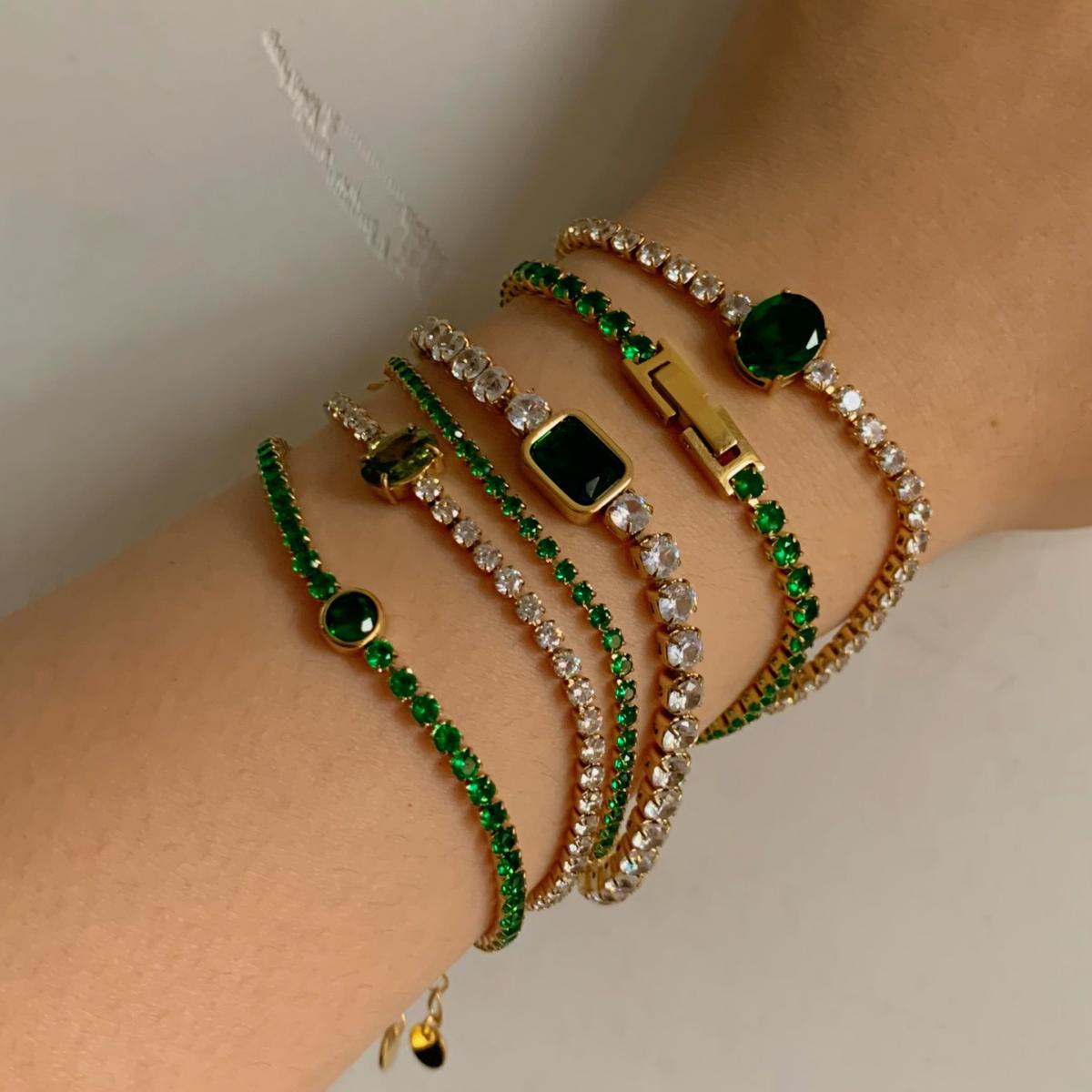 Bracelet multicouche en gros bracelet en acier inoxydable incrusté