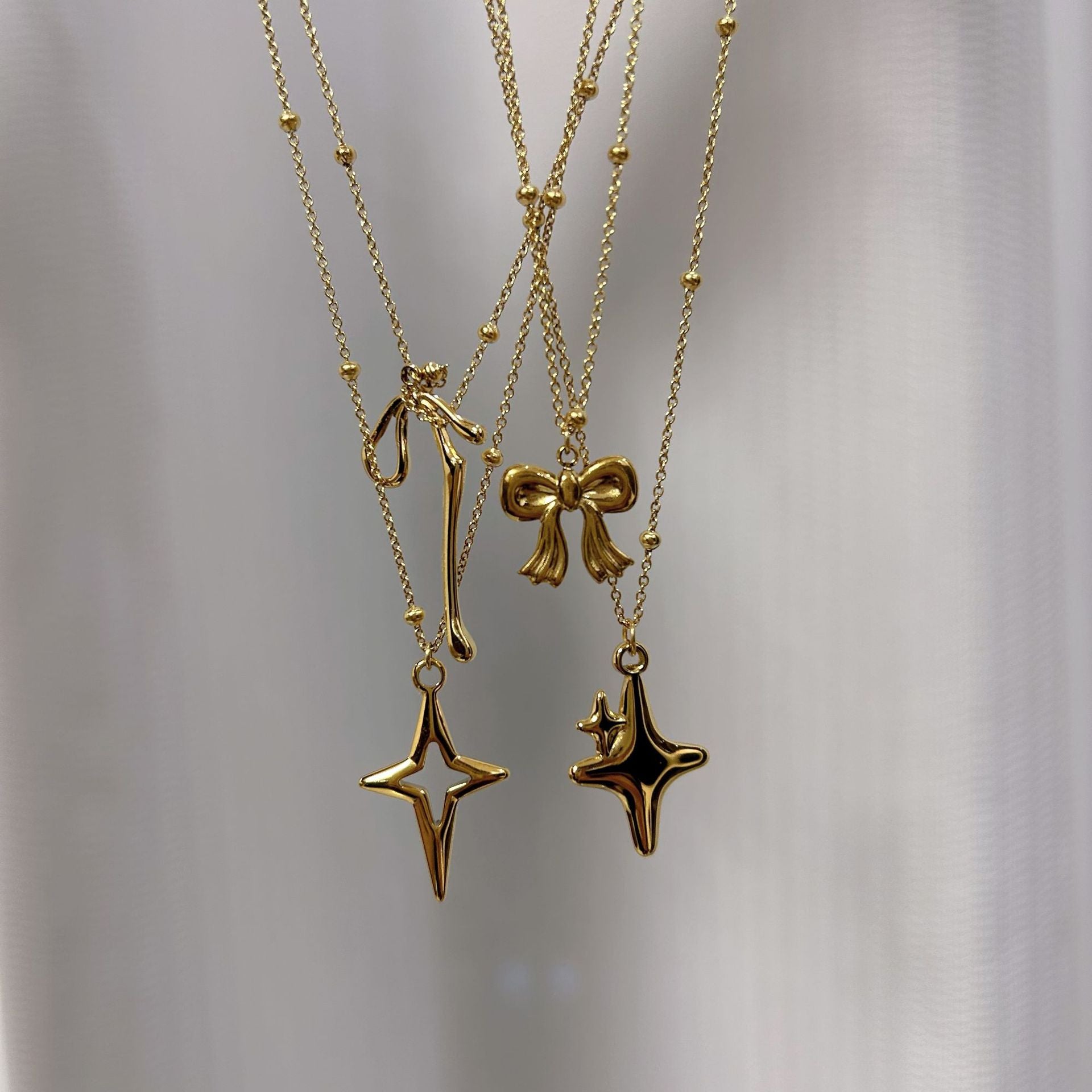 Wholesale Butterfly Hollow Solid Cross Stainless Steel Pendant Necklace