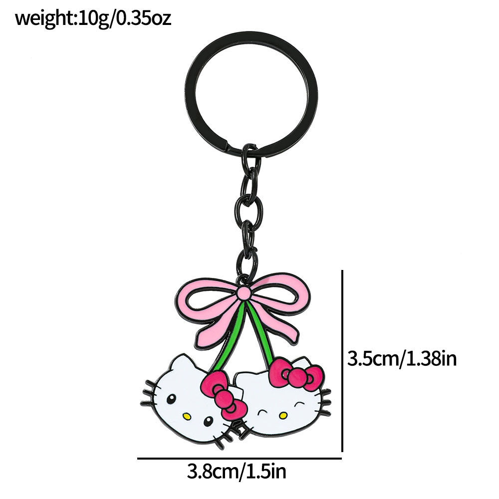 Wholesale Cute KT Cat Keychain Creative Car Keychain ACCVIP