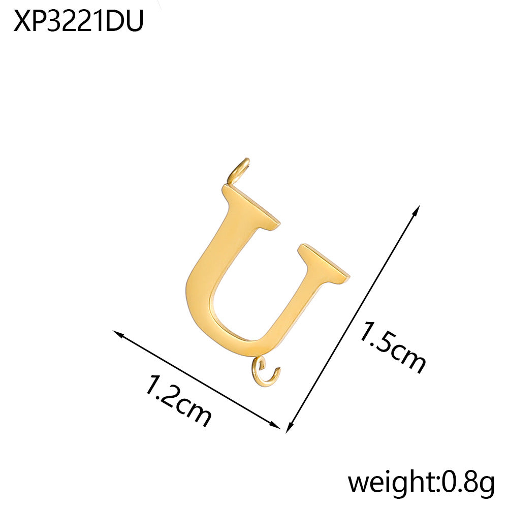 Wholesale Stainless Steel 26 Letter Pendant