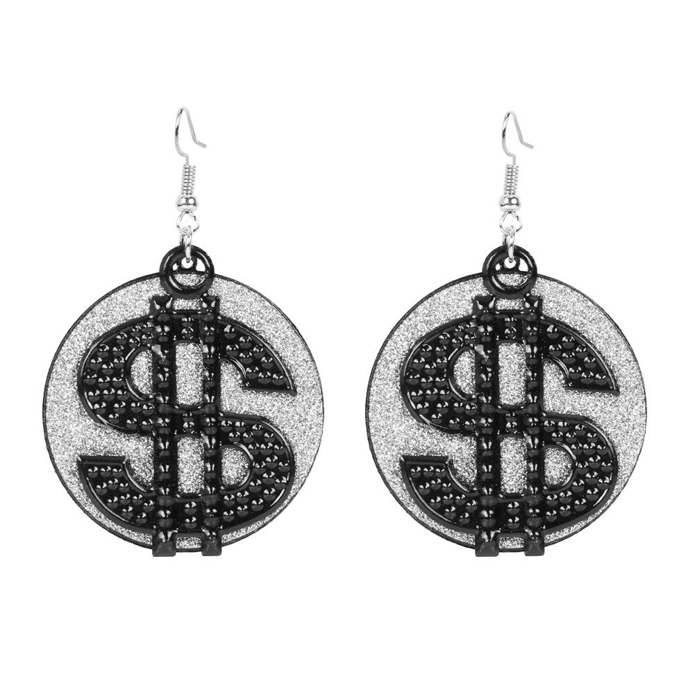 Wholesale retro alloy leaf frosted earring