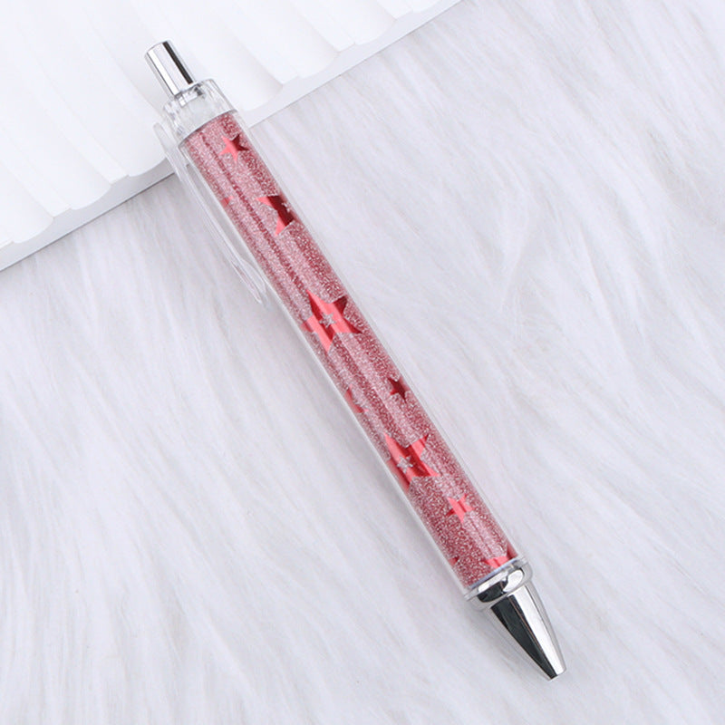 Wholesale Pink Bow Heart Roll Paper Ballpoint Pen