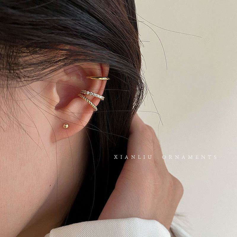 Wholesale Fashion Retro Ear Cuff Simple Semicircle Design Everyday Jewelry Accessory