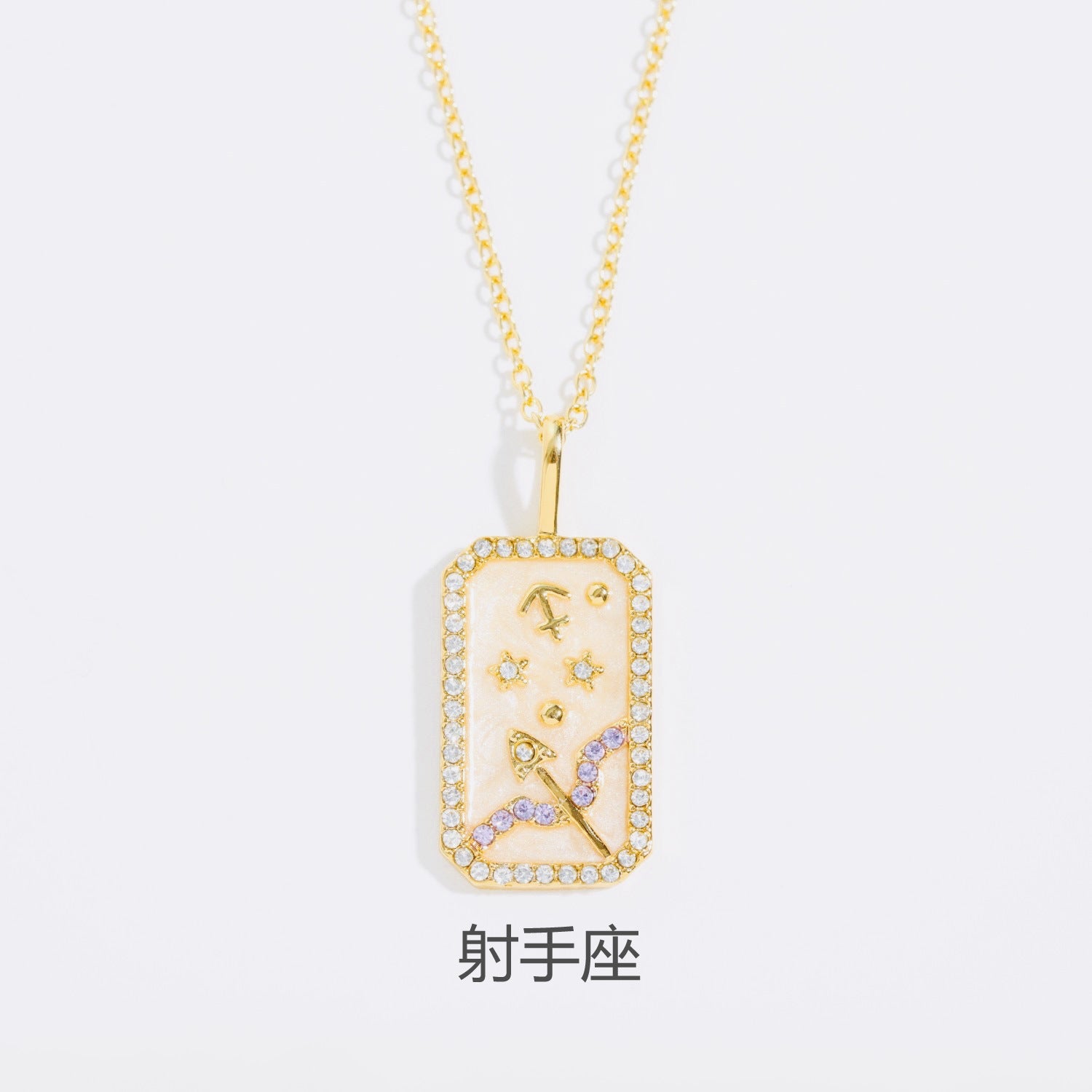 Wholesale Zodiac Contion Colorful Birthstone Necklace,  Chic Jewelry Accessory for Everyday Wear