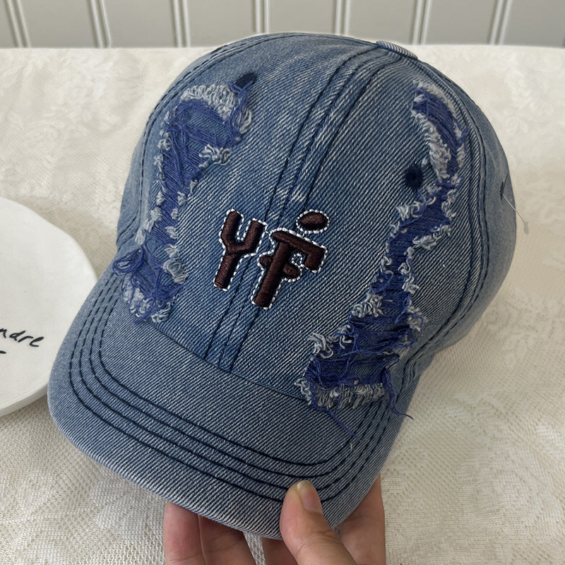 Wholesale sunshade sunscreen Denim short-brimmed baseball cap