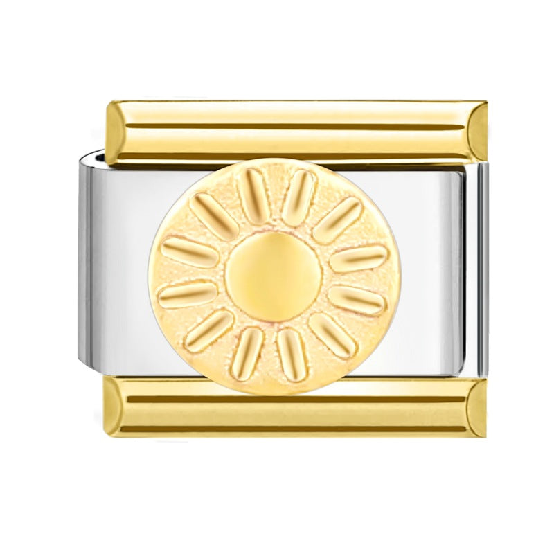 Wholesale Italian modular bracelet 9mm DIY splicing detachable stainless steel combinable bracelet