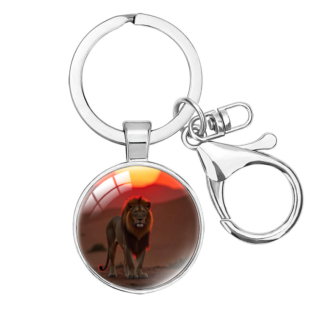 Wholesale Cartoon lion decoration keychain