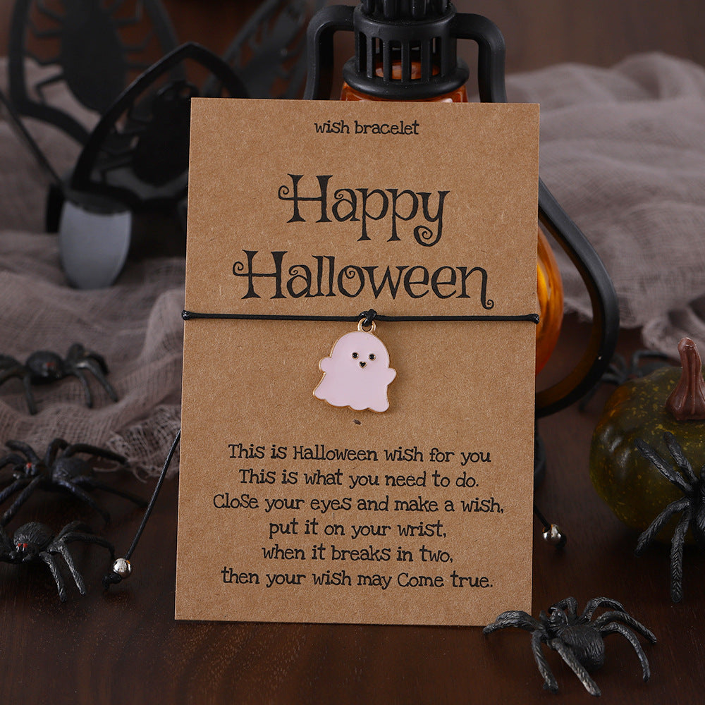 Wholesale Bracelet Cute  Colorful Ghost Charm Bracelet