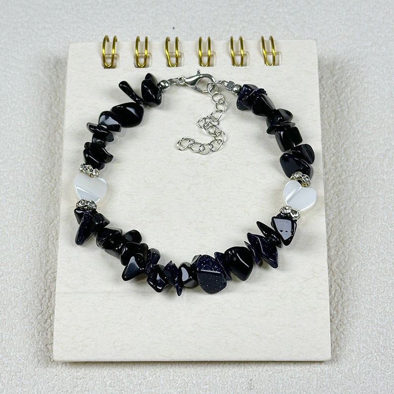 Großhandel natürliche Kiesstich -Barock -Perlenkette