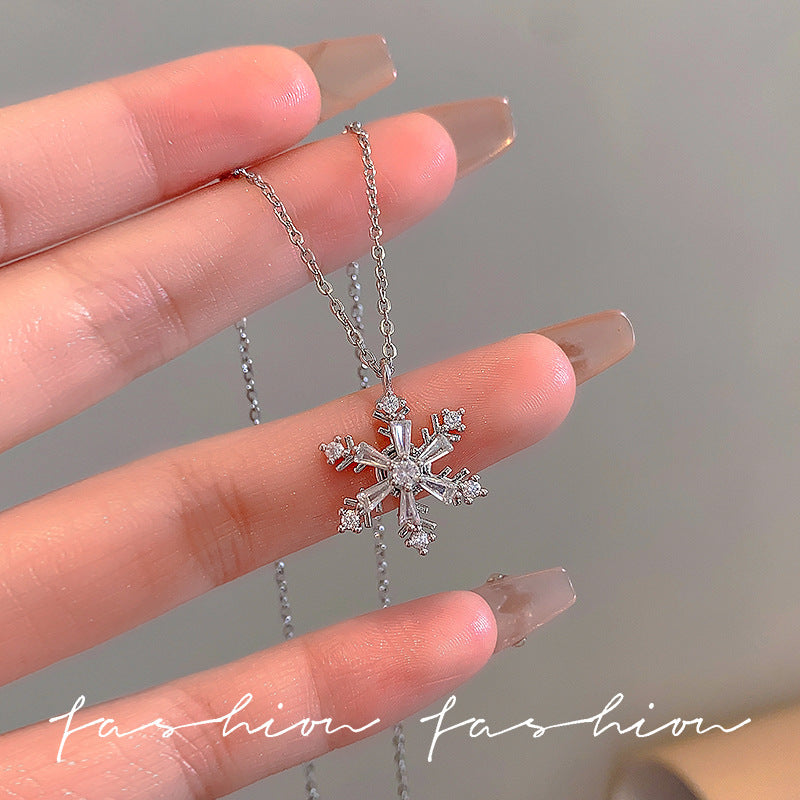 Wholesale Light Luxury Titanium Steel   Colorful Zircon Heart Necklace