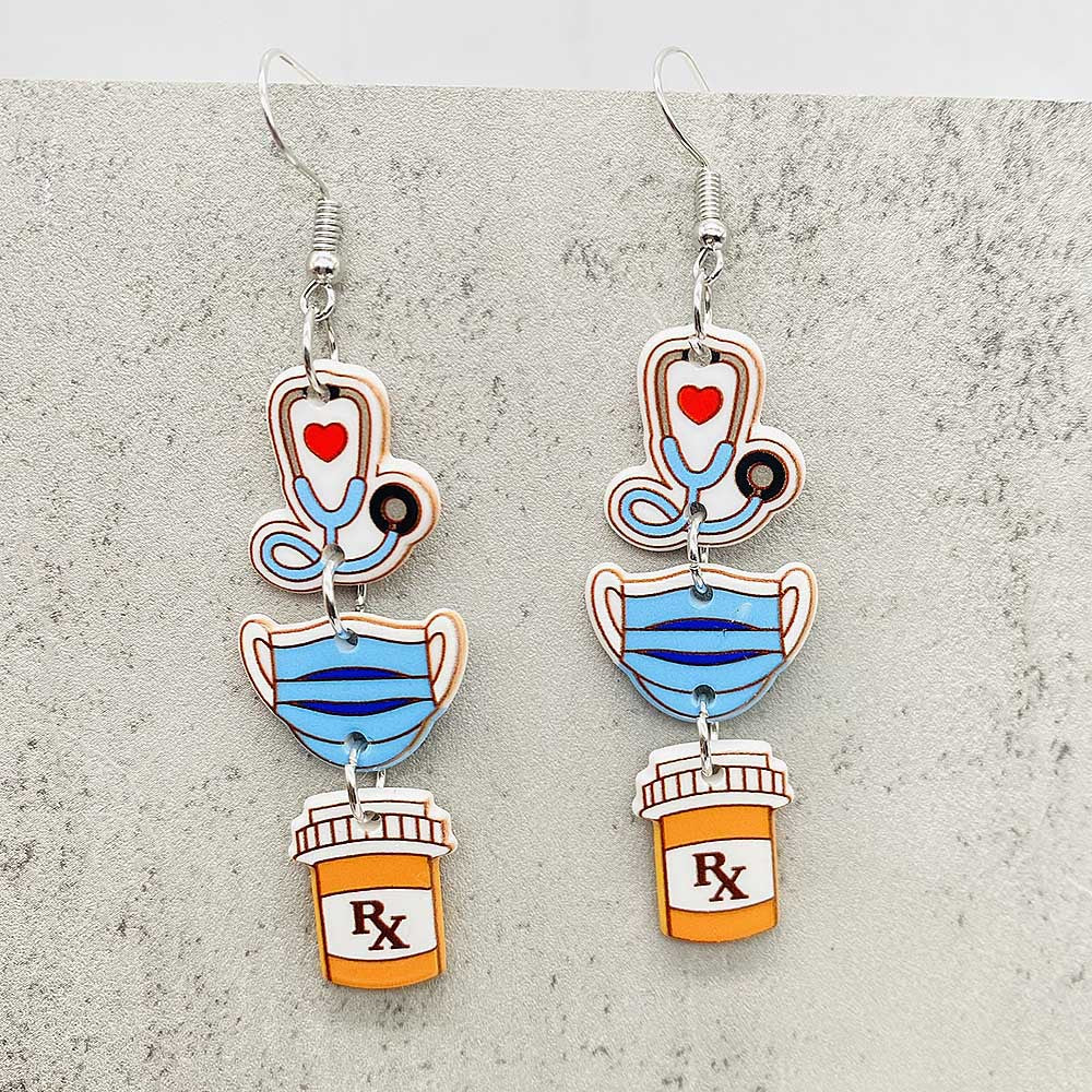 Wholesale Nurses'  Day Acrylic Earrings