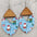 Wholesale Christmas Elk Gnome Dwarf Splicing Wooden Earrings