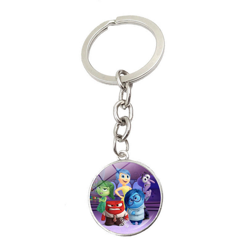 Wholesale Cartoon Zinc Alloy Glass Keychains ACCVIP-KC-JiaYun001