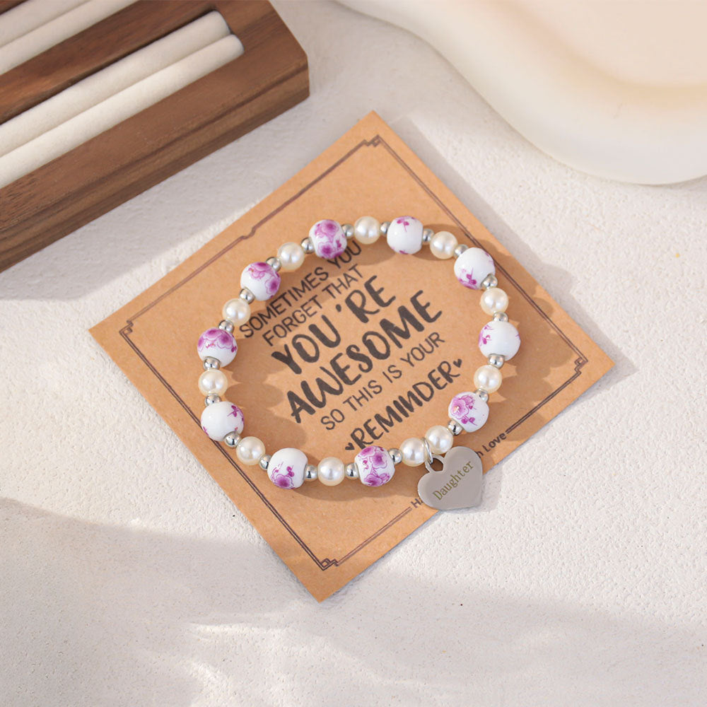 Wholesale Mother' s Day Colorful " MAMA"  Letter Bead Bracelet