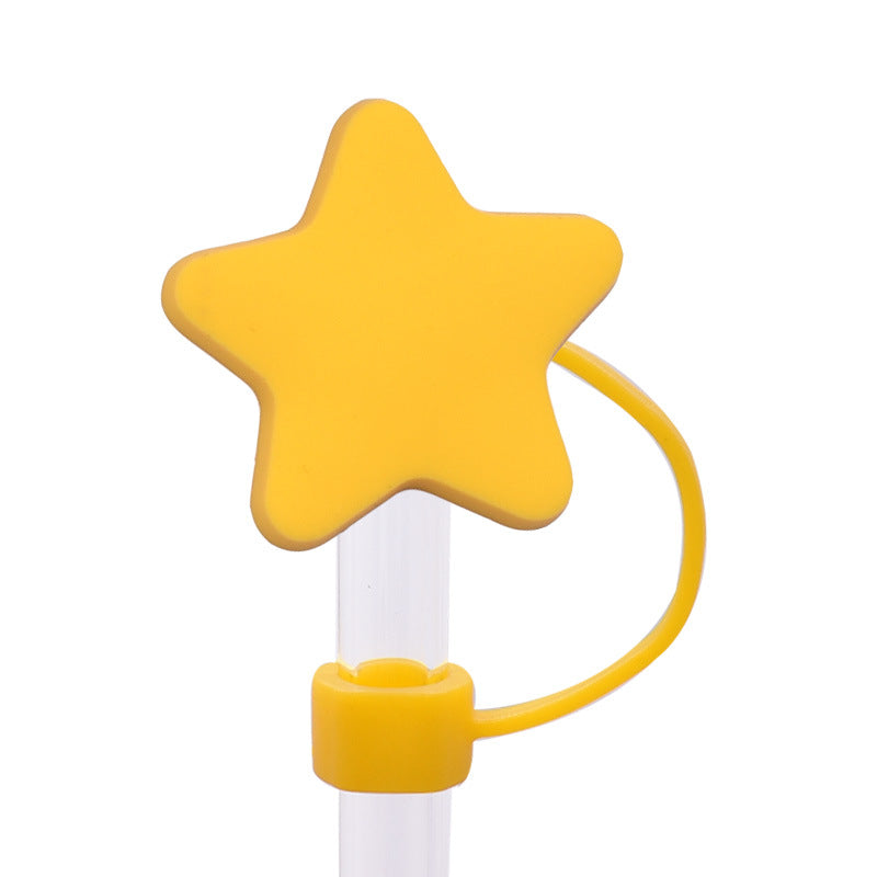 Wholesale Random 100pcs Cute food straw cover Straw Tube Cap