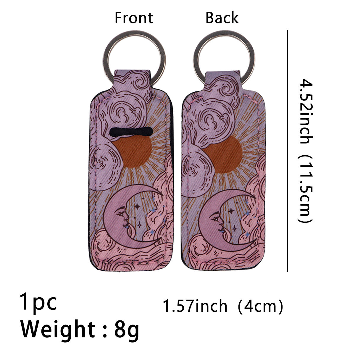 Wholesale 6pcs Moon Lipstick Set Keychain