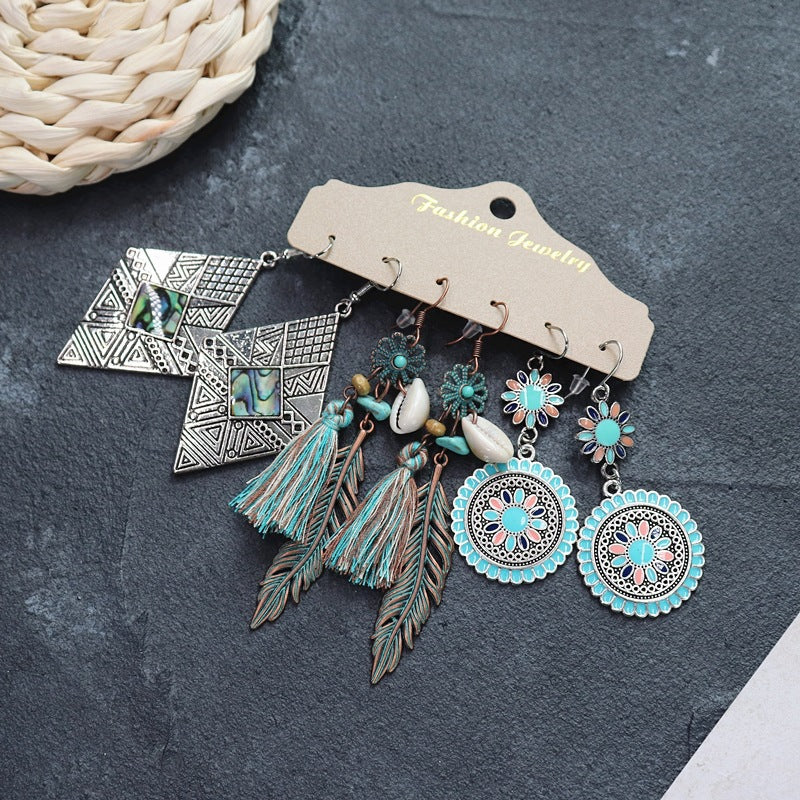 Wholesale Vintage Bohemian Ethnic Style Earrings ACC-ES-Luox005